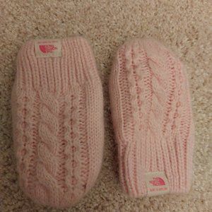 North Face Infant Fleece Cable Knit Mittens